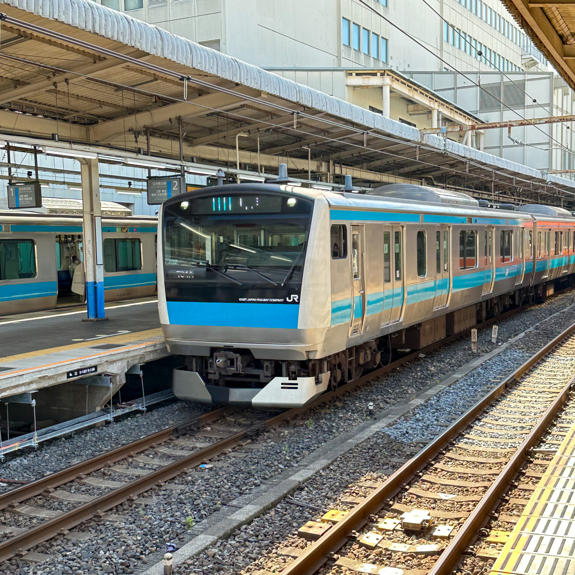 京浜東北線大宮駅にて