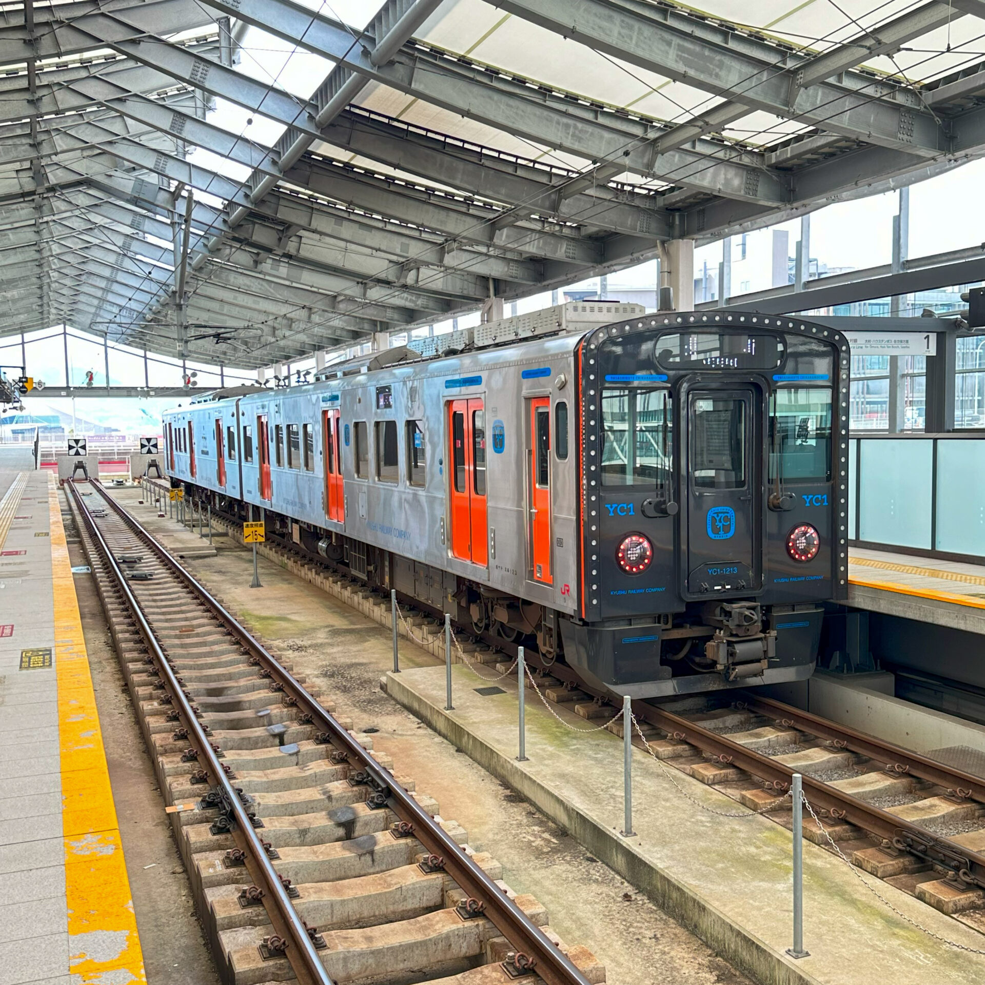 長崎本線普通列車YC1長崎駅にて