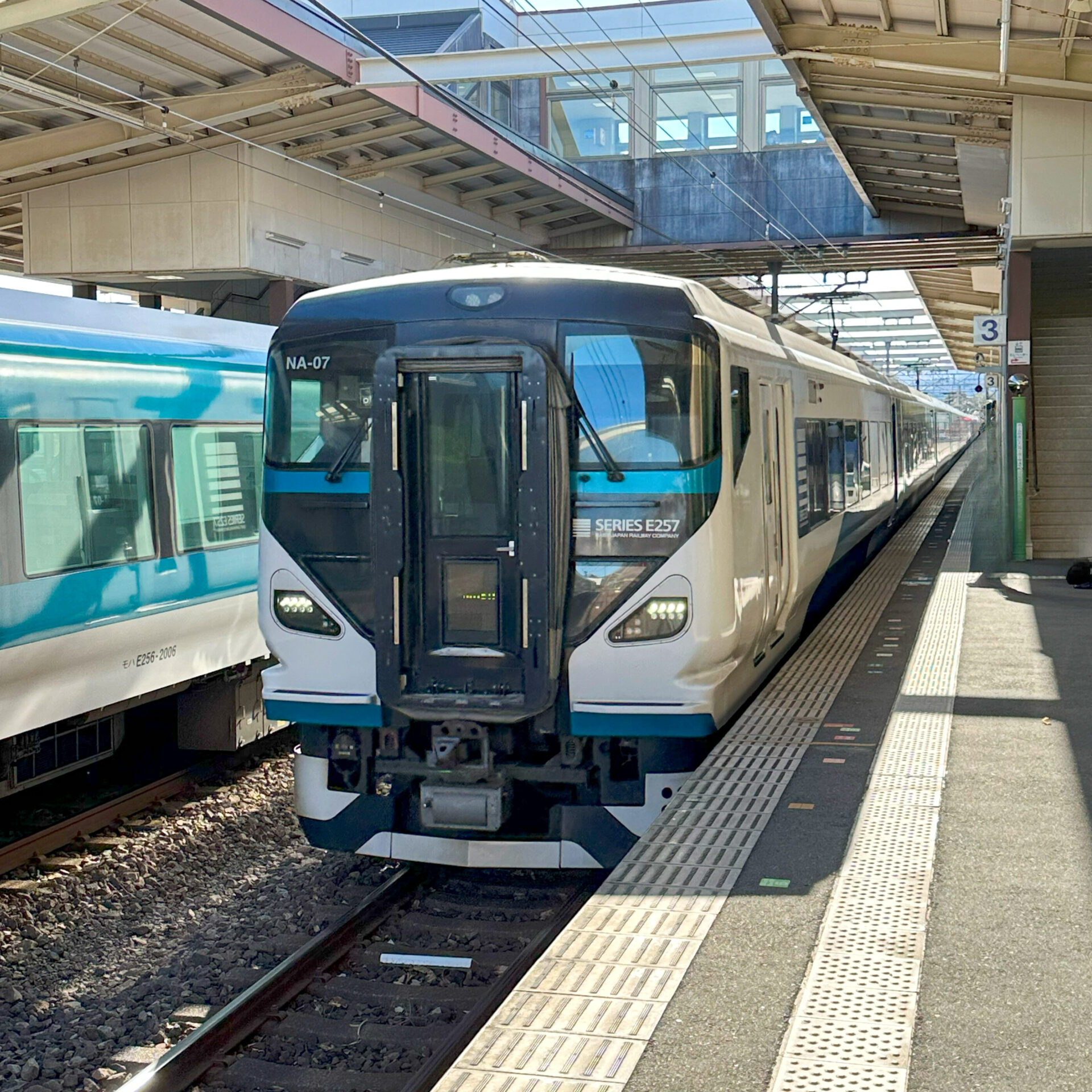 特急踊り子号伊豆高原駅にて