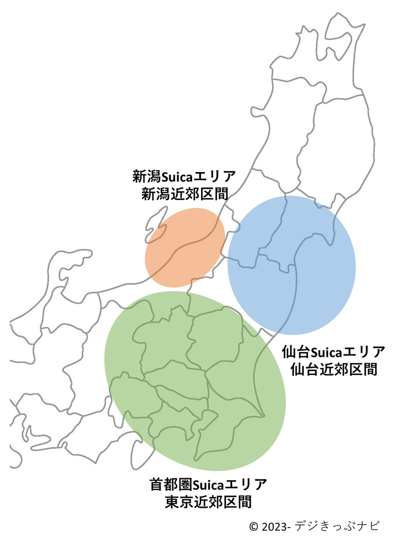 近郊区間位置関係図