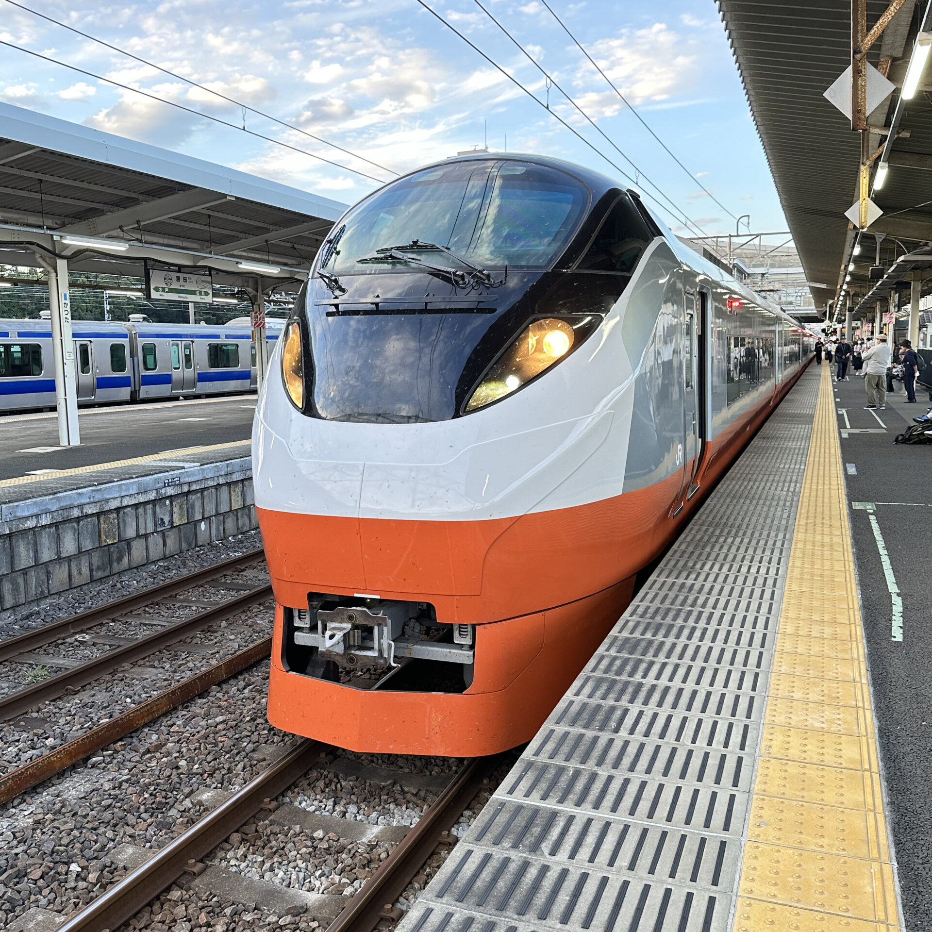 特急ひたち号勝田駅にて