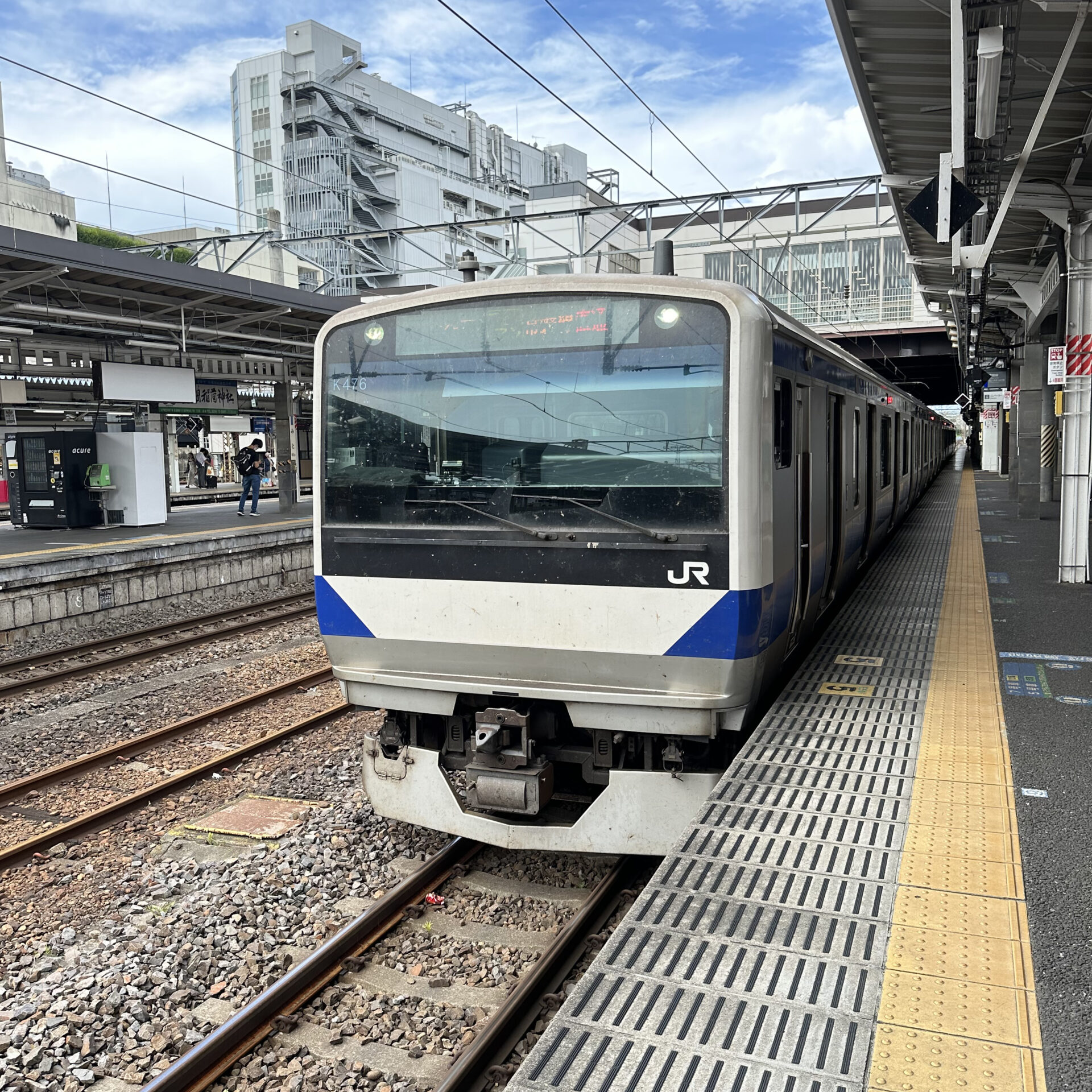 常磐線普通列車水戸駅にて