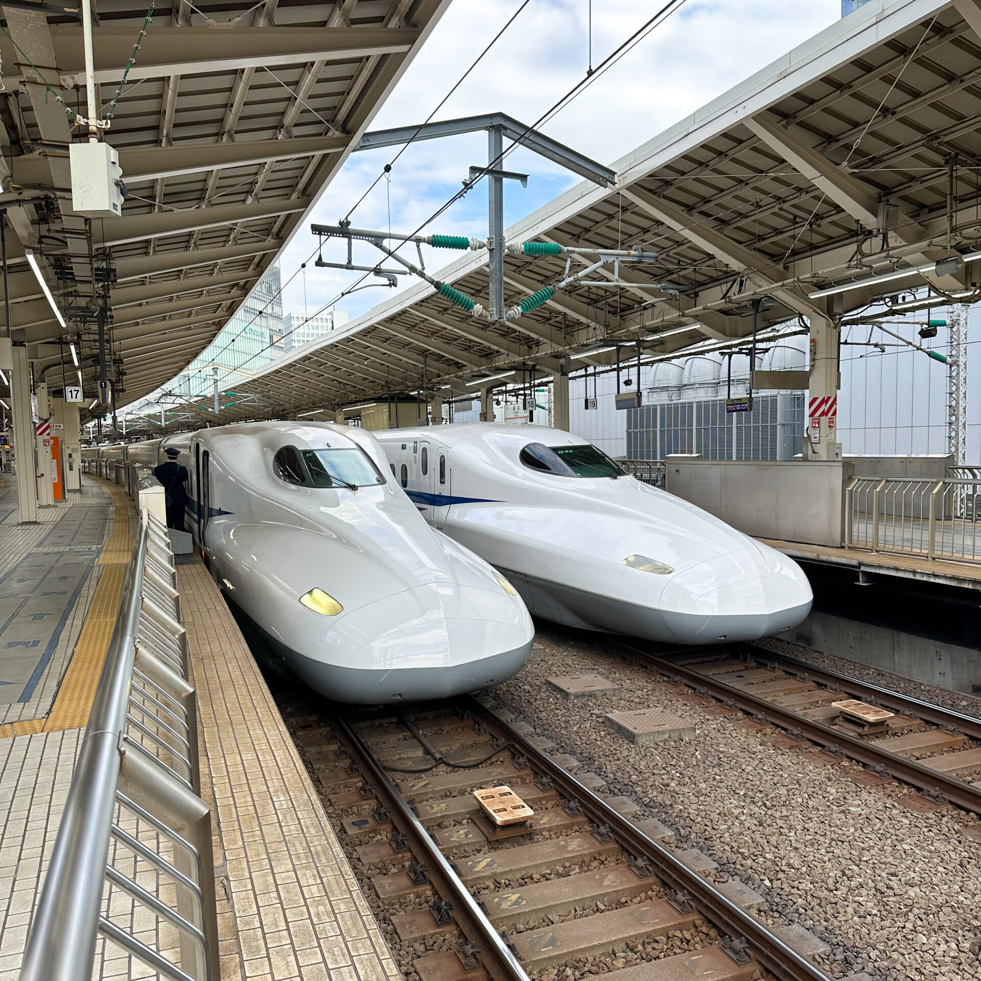 新幹線N700系東京駅にて