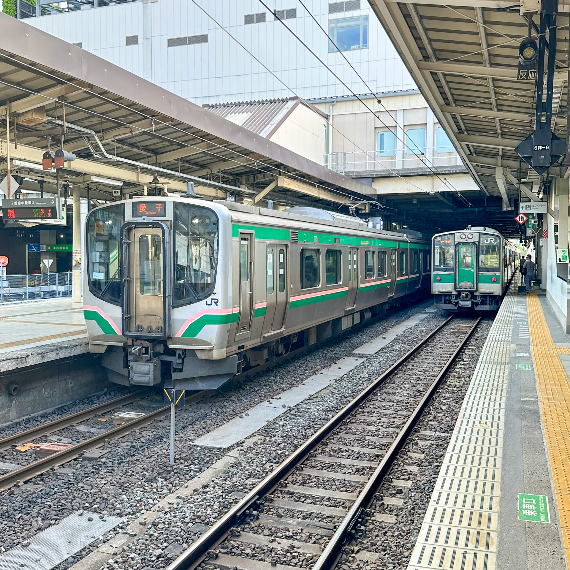 仙山線普通列車仙台駅にて