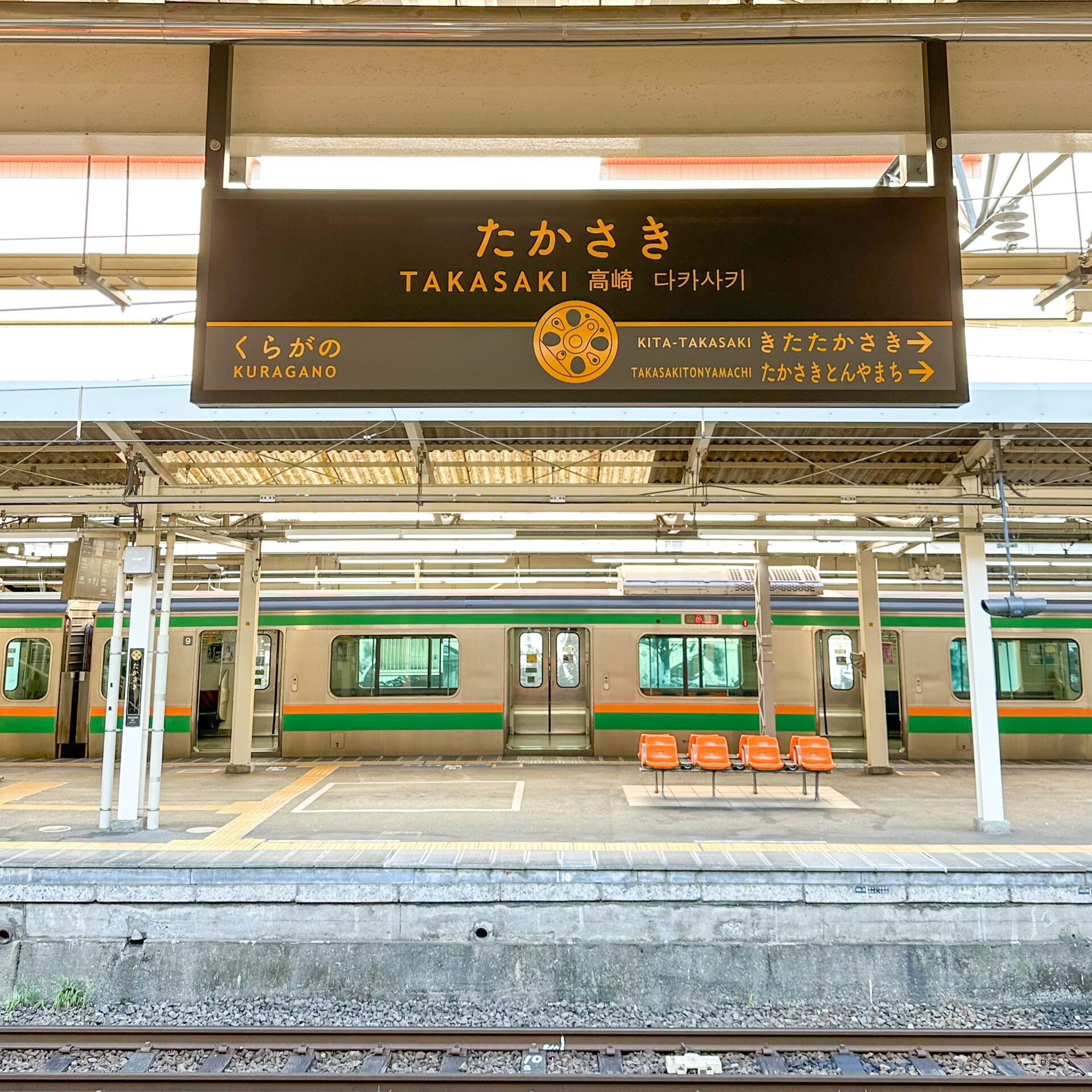 高崎駅駅名標